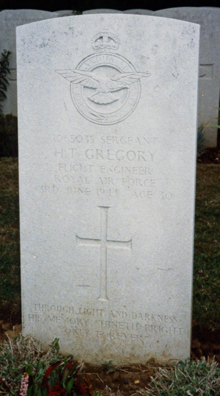 Sgt Henry Thomas Gregory<br/><br /><br />died June 3rd, 1944
